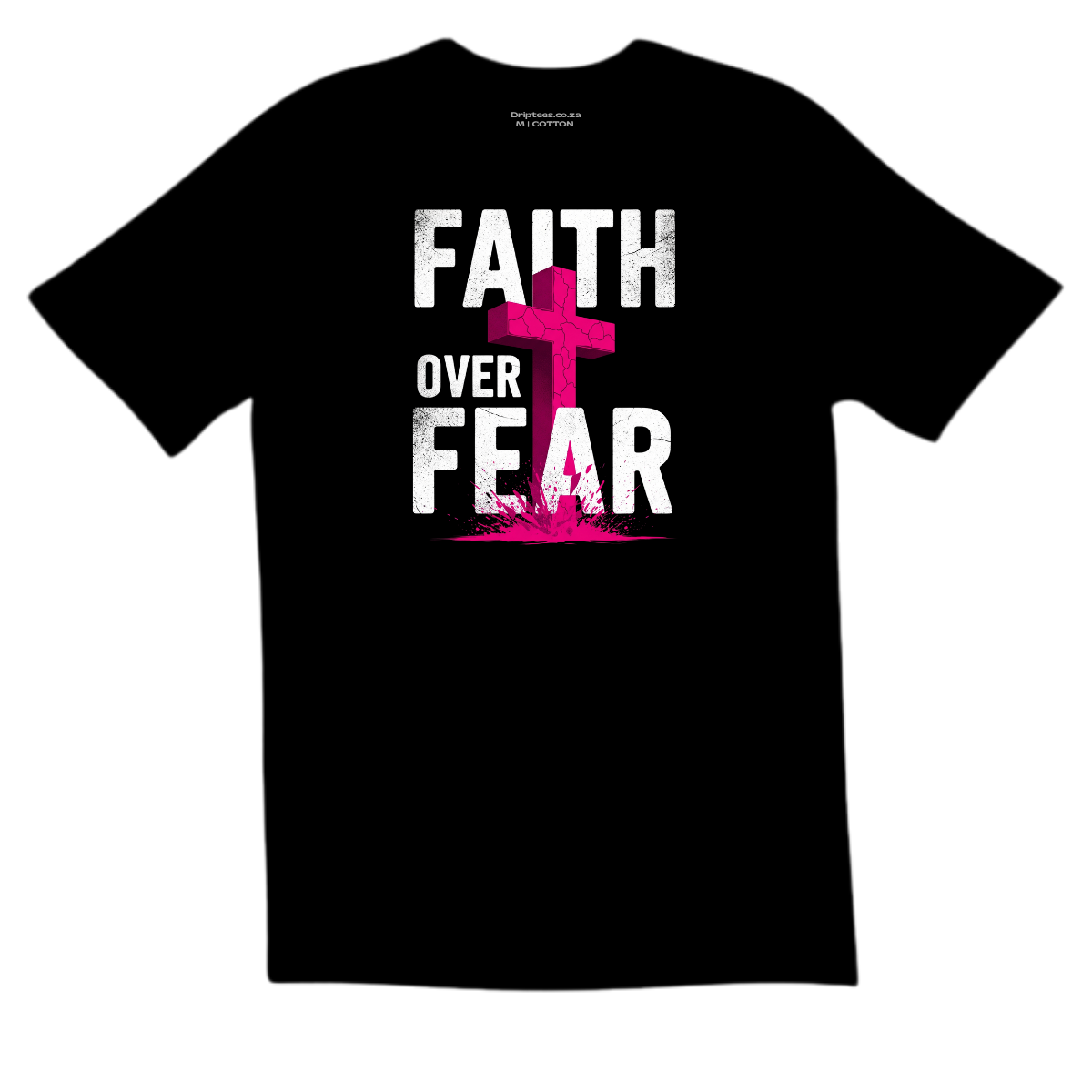 Faith Ain't A Phase - Black - Oversized T-Shirt main image 1